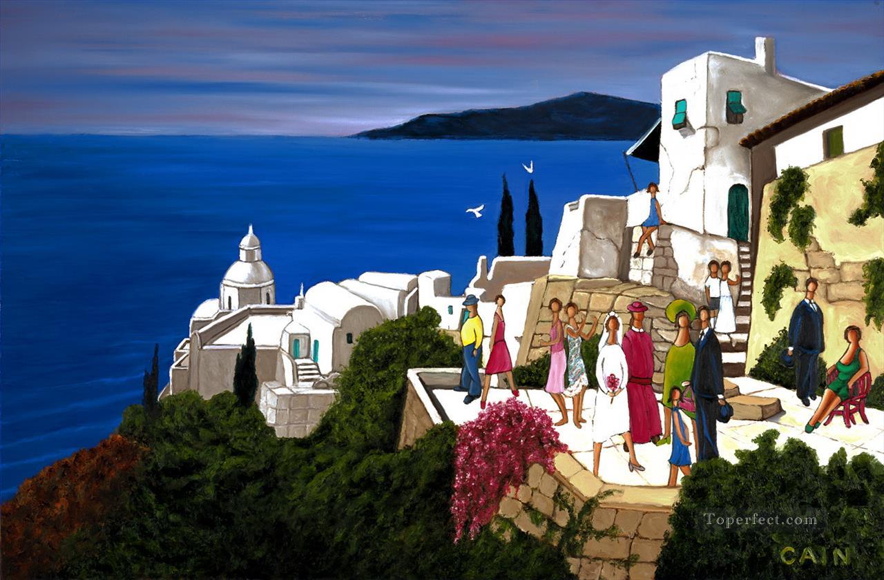 Mediterranean 24 Beach Oil Paintings